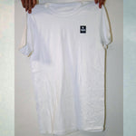 Load image into Gallery viewer, The GUNCLUB T-Shirt by No Wave NC is simple and elegant in all white with a small black patch at left chest.  Designed in Wrightsville Beach, NC and inspired by Jeffrey Lee Pierce and The Gun Club; some of the most creative punk rock to date!  Made in Wrightsville Beach North Carolina
