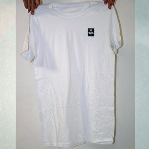 The GUNCLUB T-Shirt by No Wave NC is simple and elegant in all white with a small black patch at left chest.  Designed in Wrightsville Beach, NC and inspired by Jeffrey Lee Pierce and The Gun Club; some of the most creative punk rock to date!  Made in Wrightsville Beach North Carolina