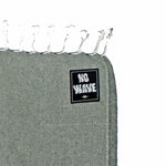 Load image into Gallery viewer, The new &#39;MARS&#39; Surf Towel (in Dark Grey color) by No Wave NC is a classic.  Built using the traditional Turkish hand loom method which results in uber soft, lightweight, packable, absorbent, quick drying and durable towels!  Made using 100% natural cotton fibers and ink; eco-friendly and biodegradable.
