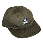 Load image into Gallery viewer, The FLIPPER Hat from No Wave NC is a classic 6 panel cap with a fairly broad and flat wide brim.  Our original No Wave patch hit centered on front of Hat, in black.  Whether you&#39;re out for a hot date, a twin fin surf party, a Deliverance-styled Bluegrass battle, or just hangin&#39; with Mom; this hat is gonna be your new best friend!  Enjoy pal.  Designed by No Wave NC in Wrightsville Beach, NC.  Inspired by punkers who inspired Nirvana and countless other bands, FLIPPER.  
